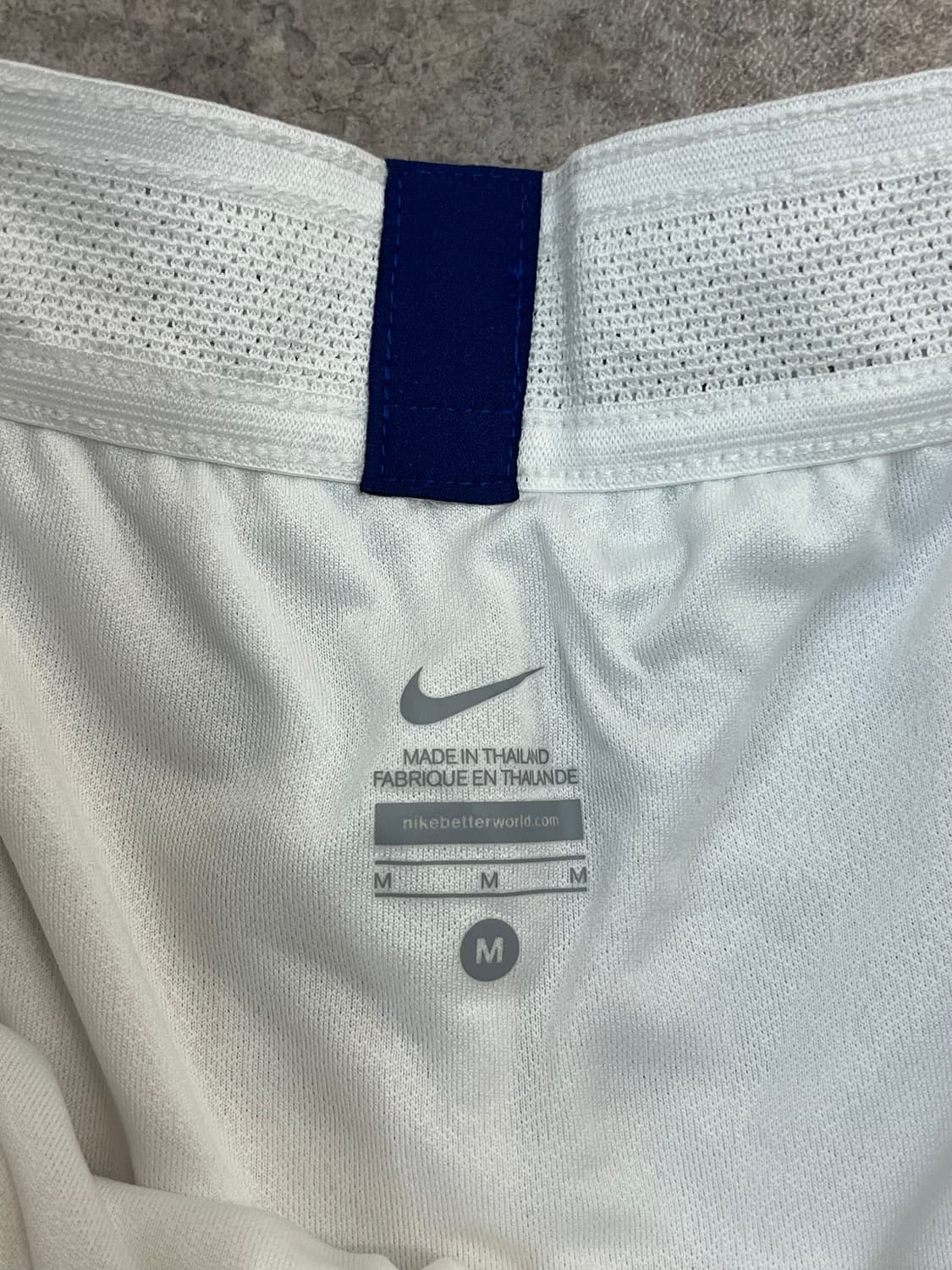 니이키 국대 선수 지급용 하프 팬츠 화이트 M #csz4071  상품이미지3