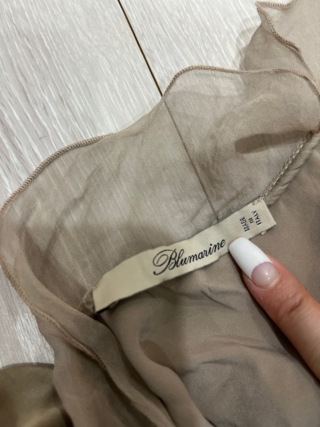 블루마린 블라우스 베이지 상품이미지2