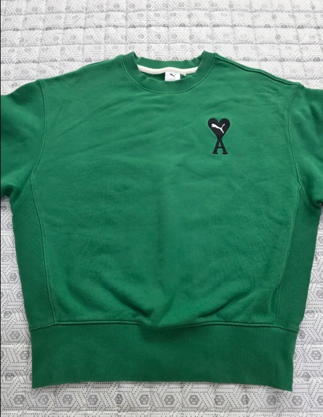 아미 하트 로고 맨투맨 그린 95 상품이미지2