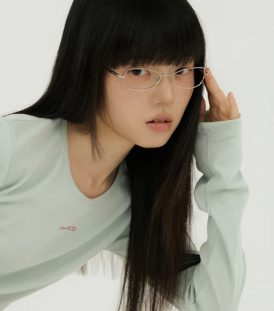 미니 로고 티셔츠 민트 상품이미지1