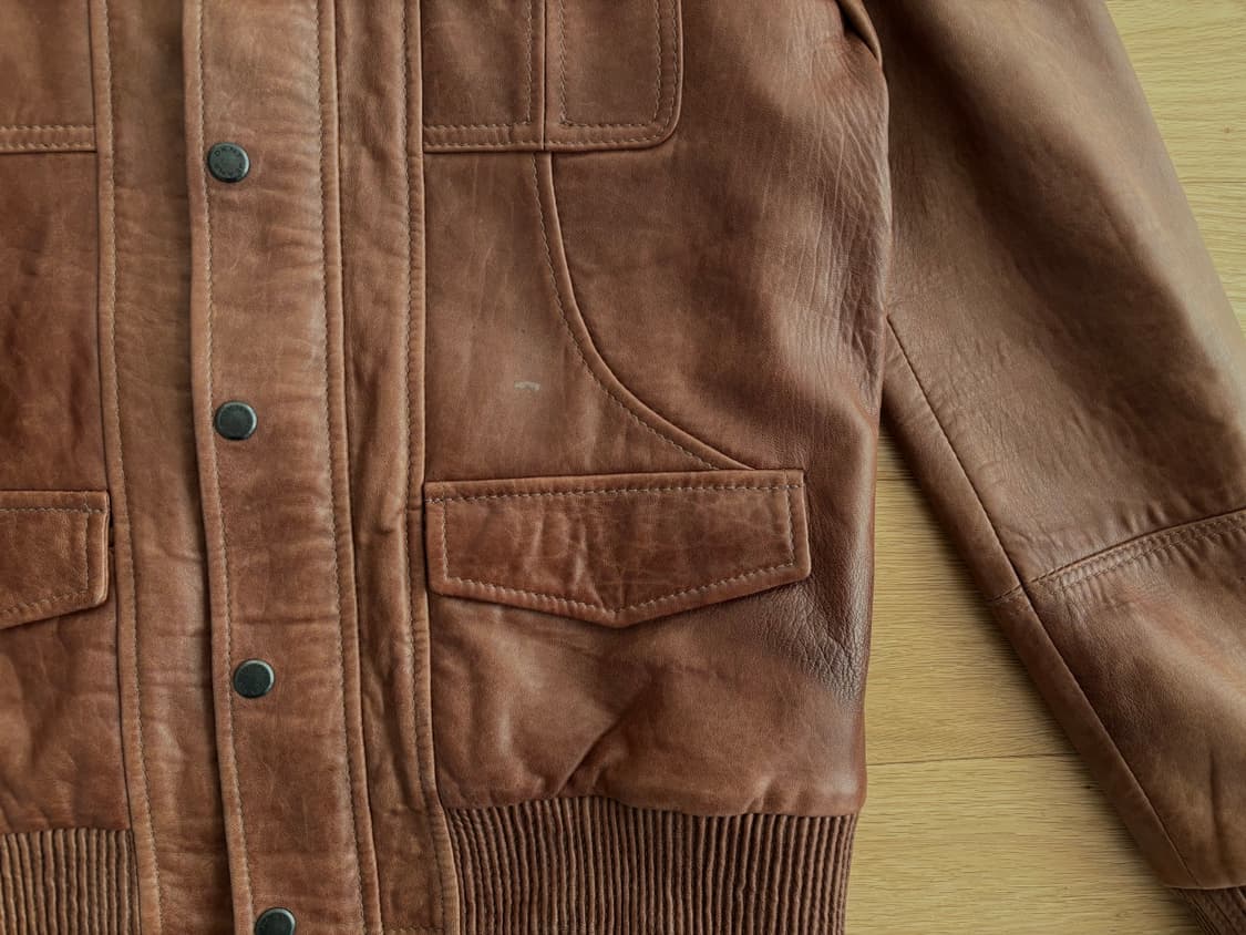 Dkny 양가죽 레더 자켓 L 상품이미지5