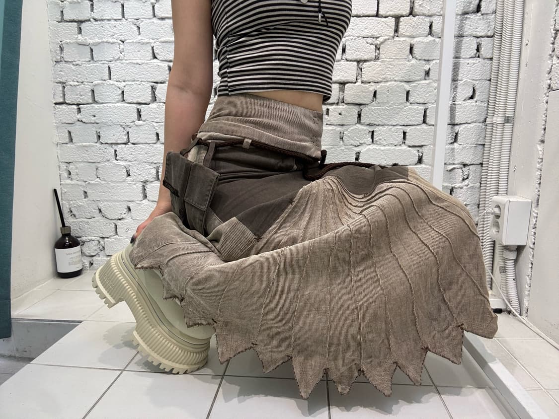 MARITHÉ FRANÇOIS GIRBAUD Patchwork Skirt 상품이미지4