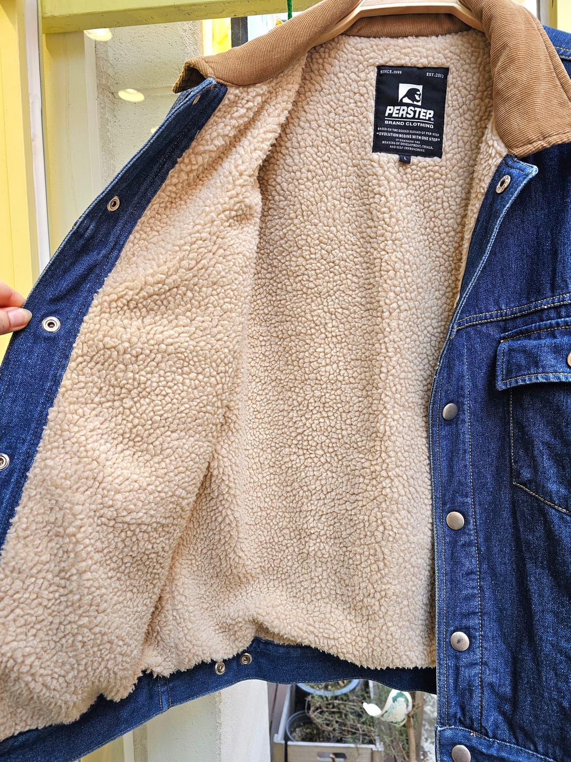 Perstep 진청 코듀로이 배색 워크자켓 상품이미지6