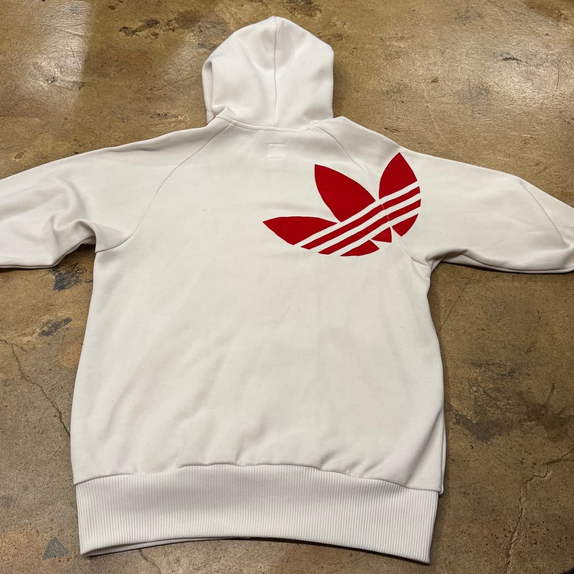 아디다스 흰빨 파이어버드 화이트 레드 후플 져지 후드집업 플락 상품이미지4