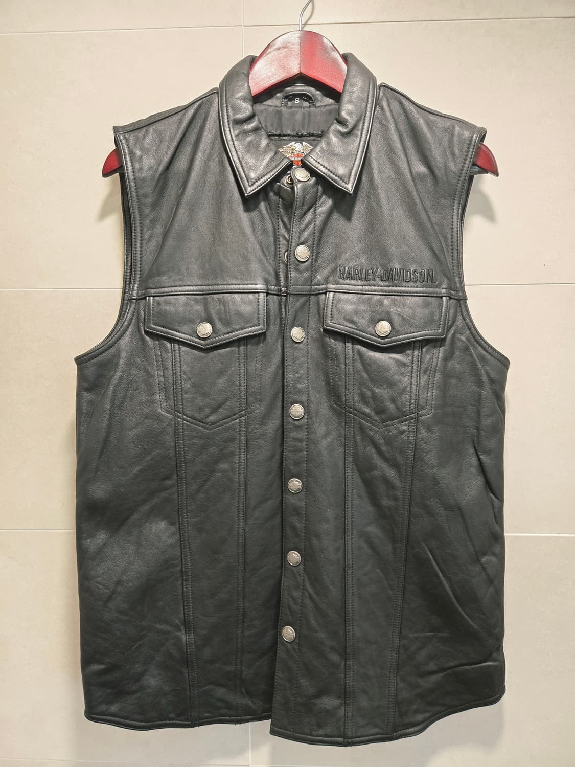 [미착용신품] 할리데이비슨 가죽 조끼 상품이미지2