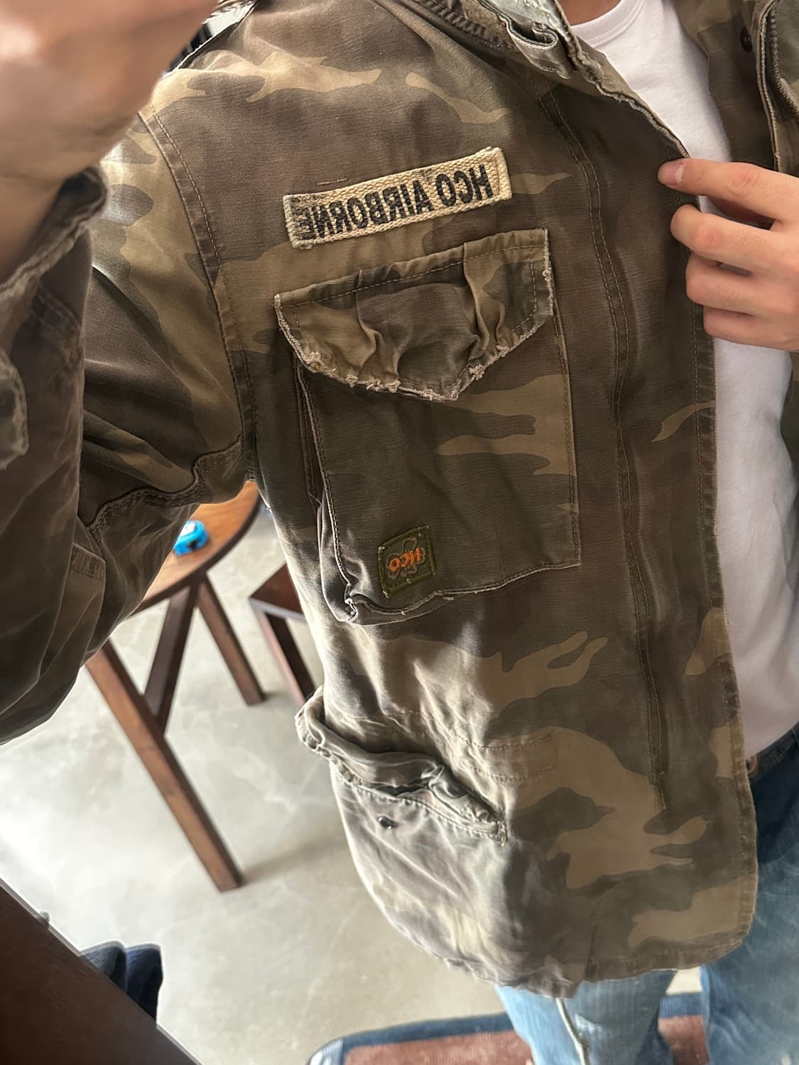 00s 홀리스터 HCO AIRBORNE 커스텀 카모 필드자켓 상품이미지2