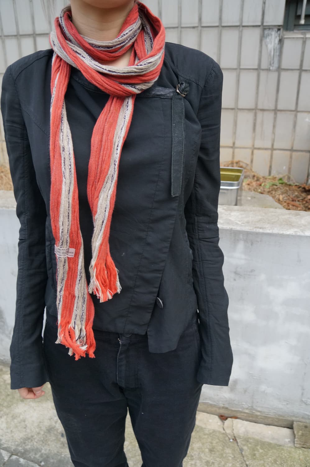 이세이 미야케 스트라이프 머플러 상품이미지1