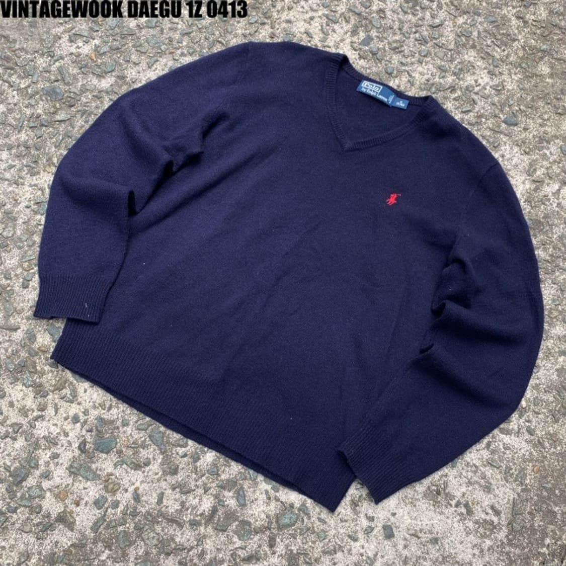 폴로 니트 네이비 상품이미지1