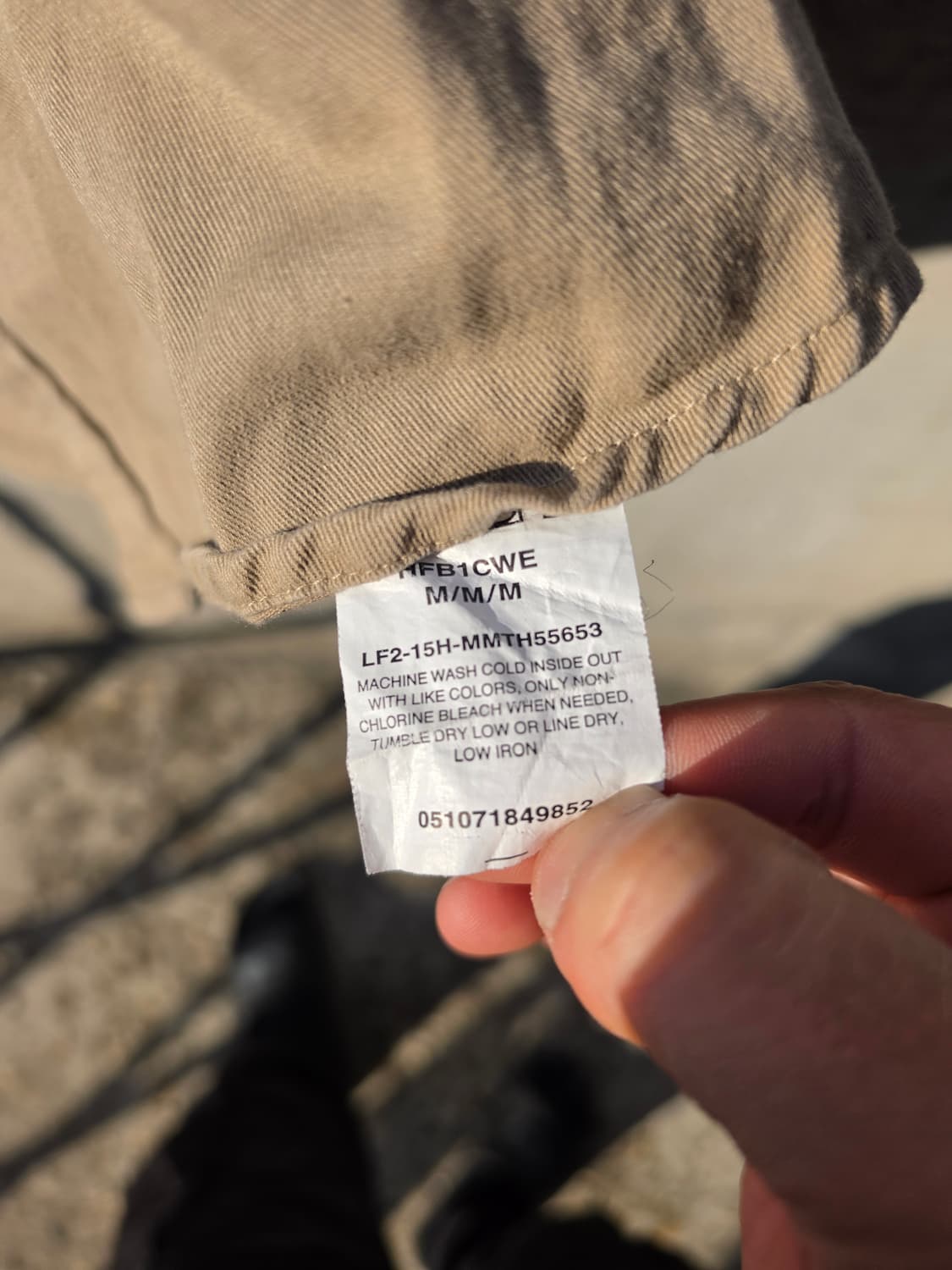 칼하트 베이지 워크 긴팔 셔츠 - 베이지 상품이미지5