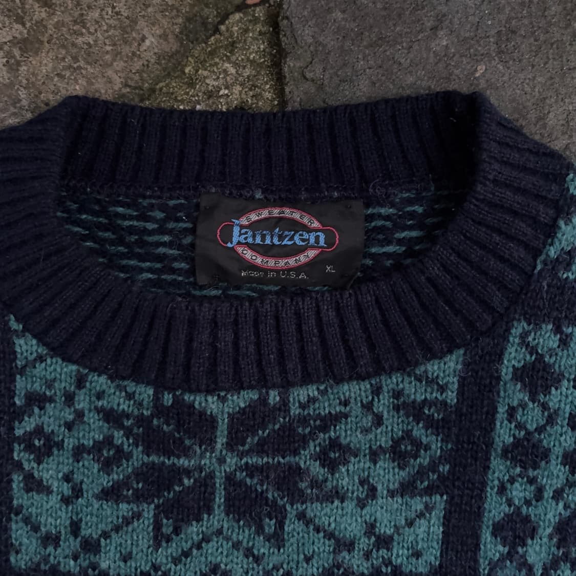 잔즌 Jantzen 노르딕 패턴 울 스웨터 상품이미지7