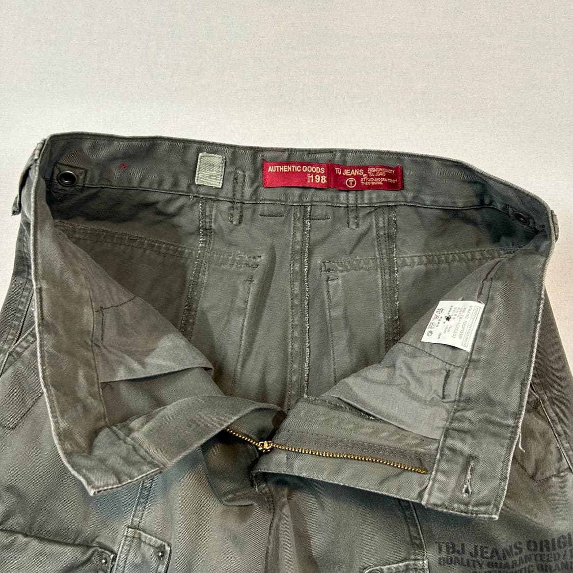 32inch) TBJ 멀티 포켓 본디지 스트랩 카고 와이드 팬츠 상품이미지5