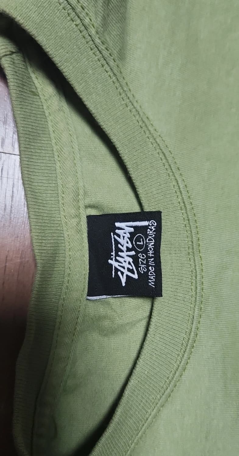 스투시 체리 반팔티 모스 그린 상품이미지3