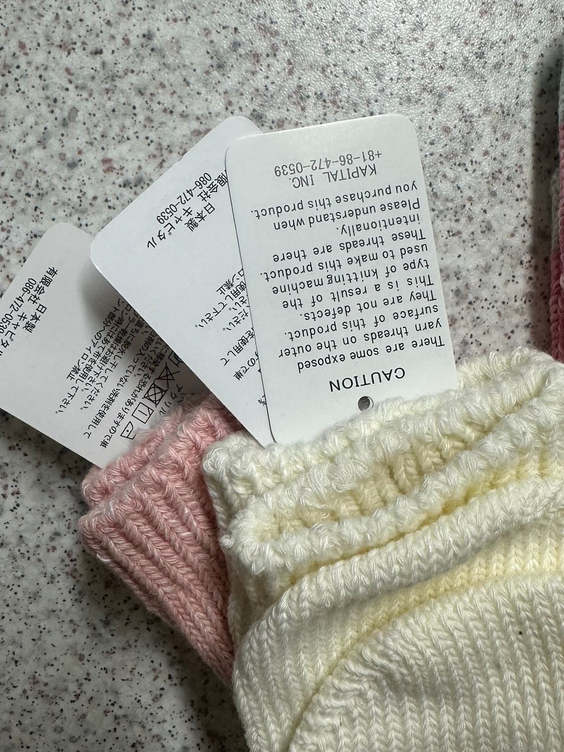 (새상품) Kapital 60 Yarns 캐피탈 레인보우 힐홀드 양말 상품이미지3