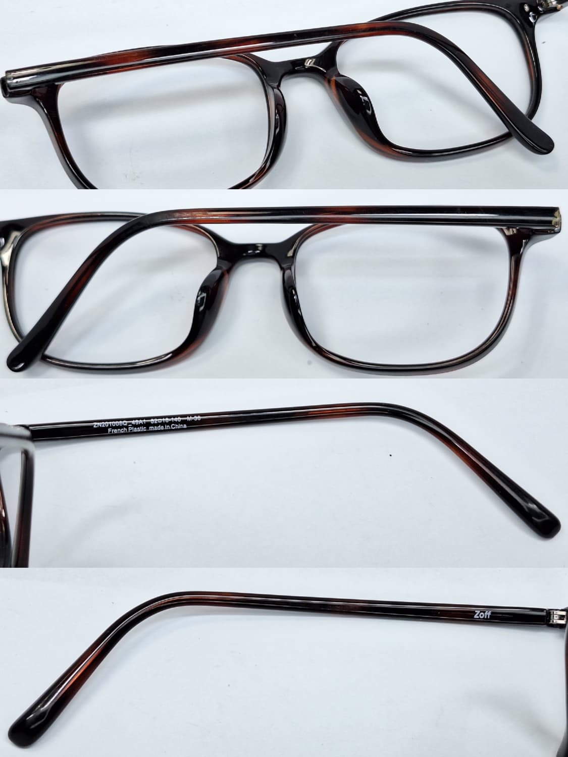 Joff 조프 호피 프렌치 플라스틱 M-38 뿔테 안경 안경테/일본 수입 상품이미지9