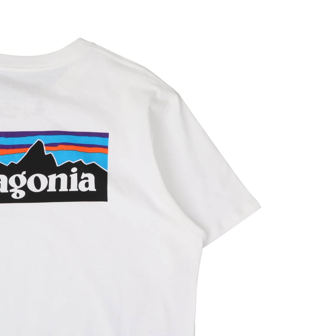 파타고니아 화이트 웨이브 로고 티셔츠 상품이미지2