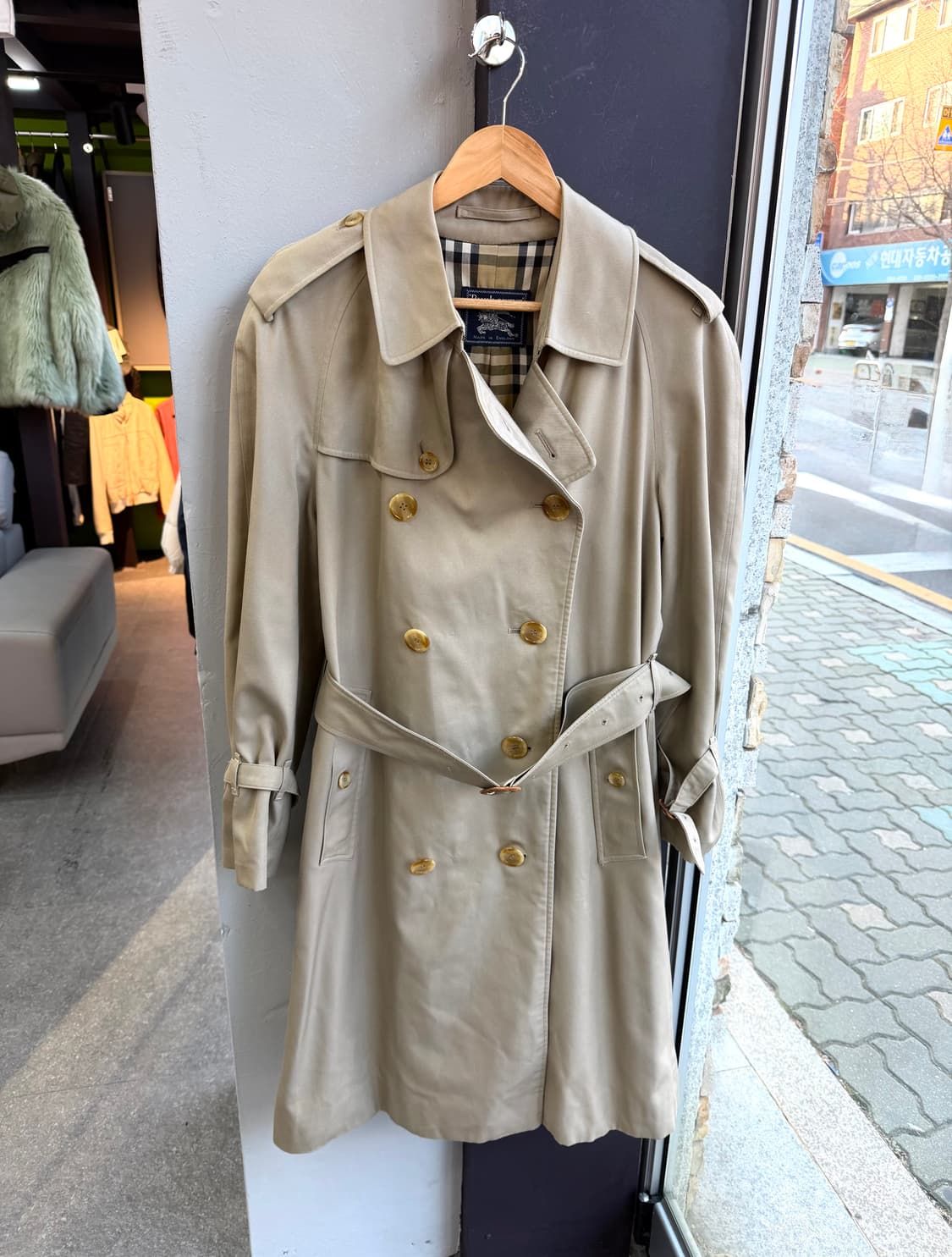 46/ 버버리 90s 아카이브 벨티드 트렌치코트 상품이미지2