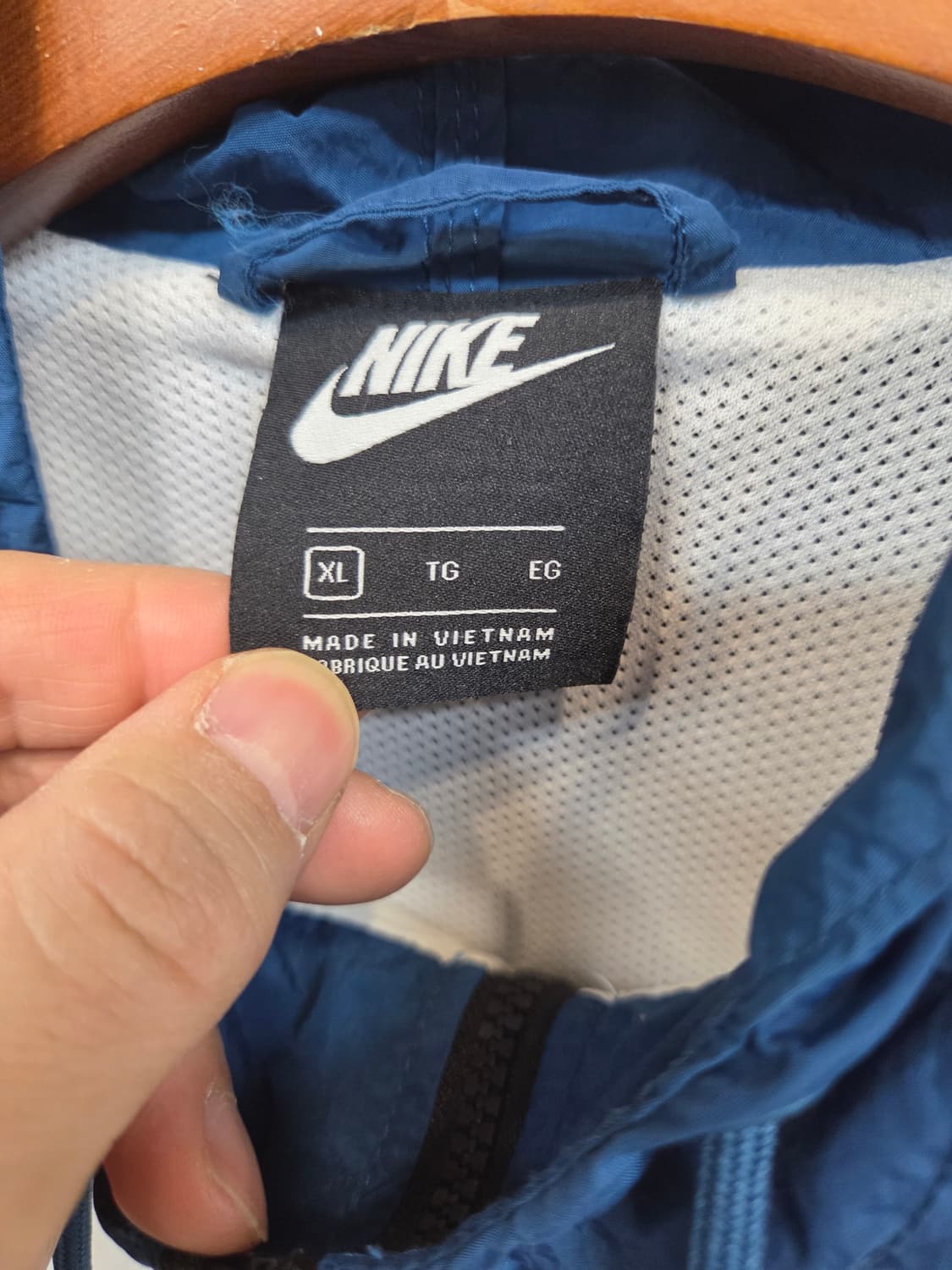 나이키 푸츄라 헤리티지 배색 우븐 후드자켓 xl 상품이미지3