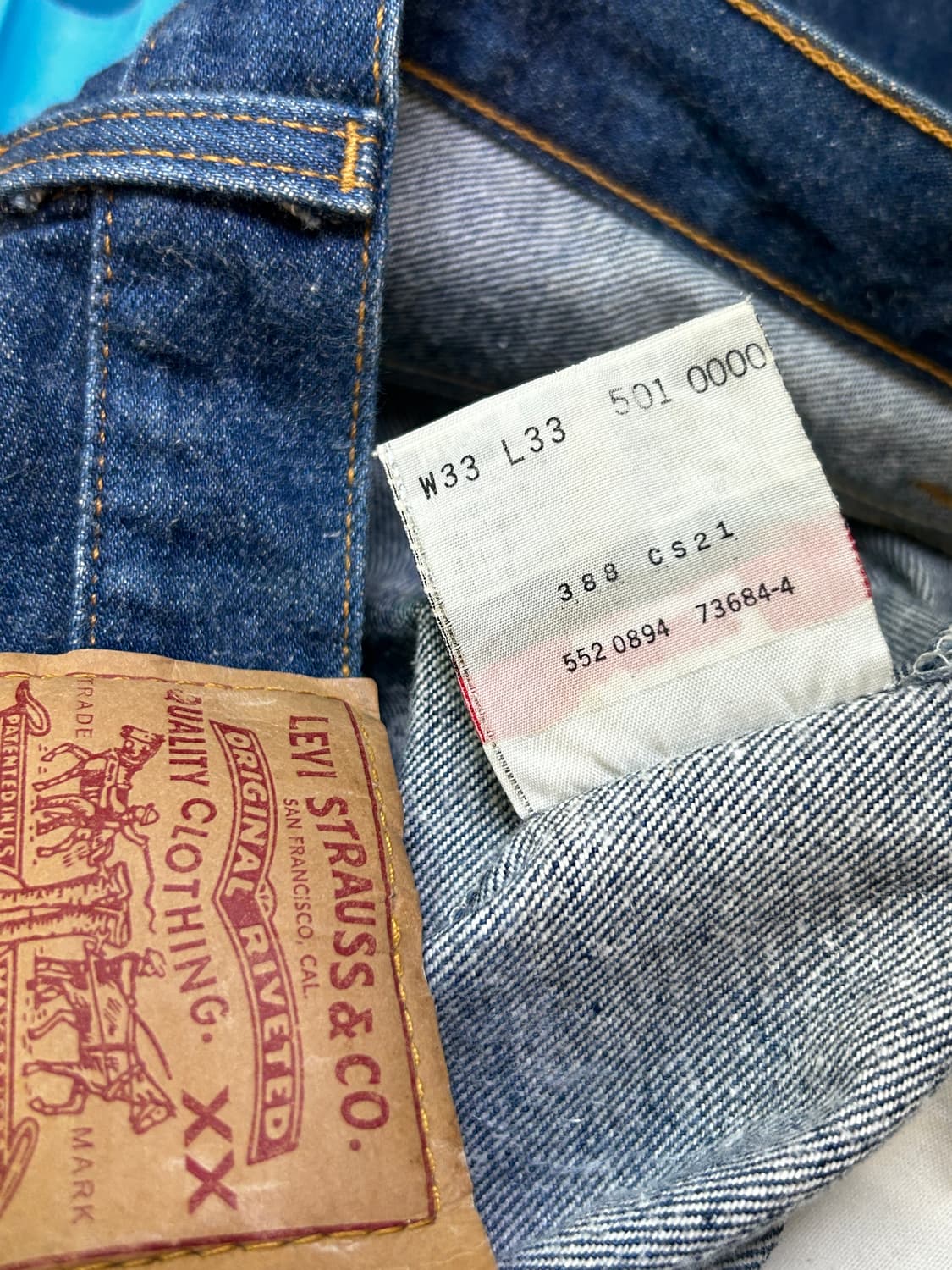 90s USA 리바이스 501 데님 청바지 상품이미지6