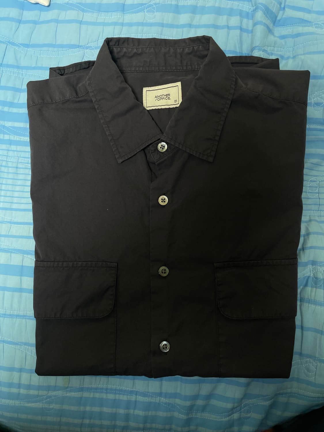 어나더오피스 볼륨가먼트셔츠(sumi)01 상품이미지1