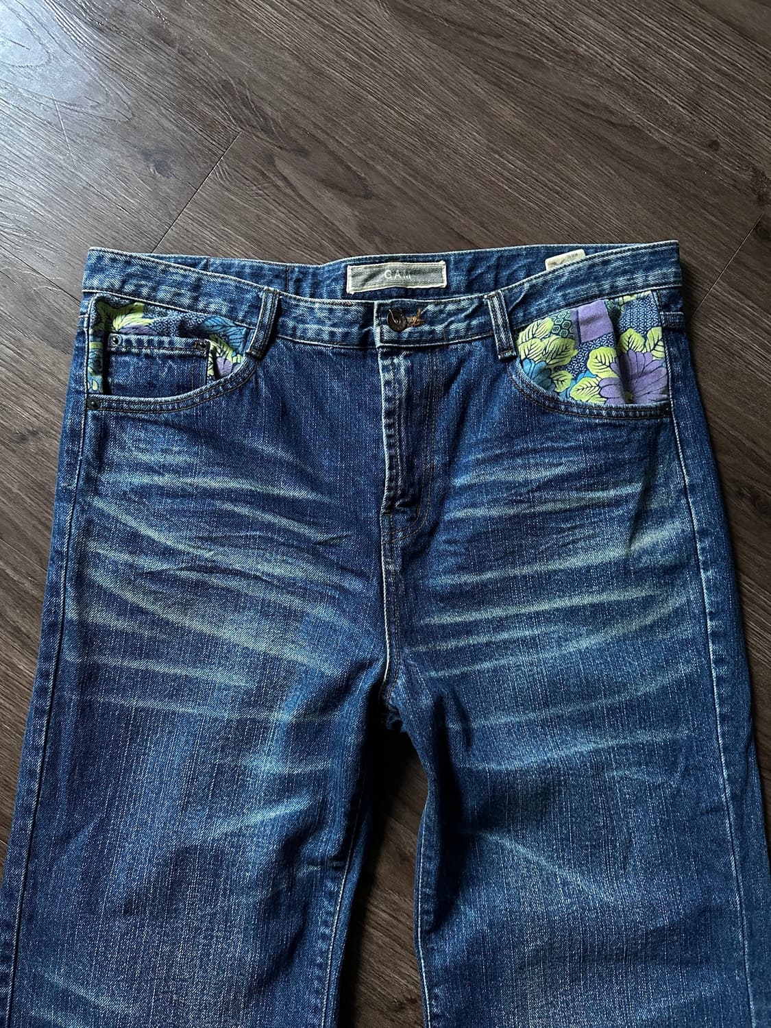 GAM 플로럴 루즈 스트레이트 진 상품이미지9