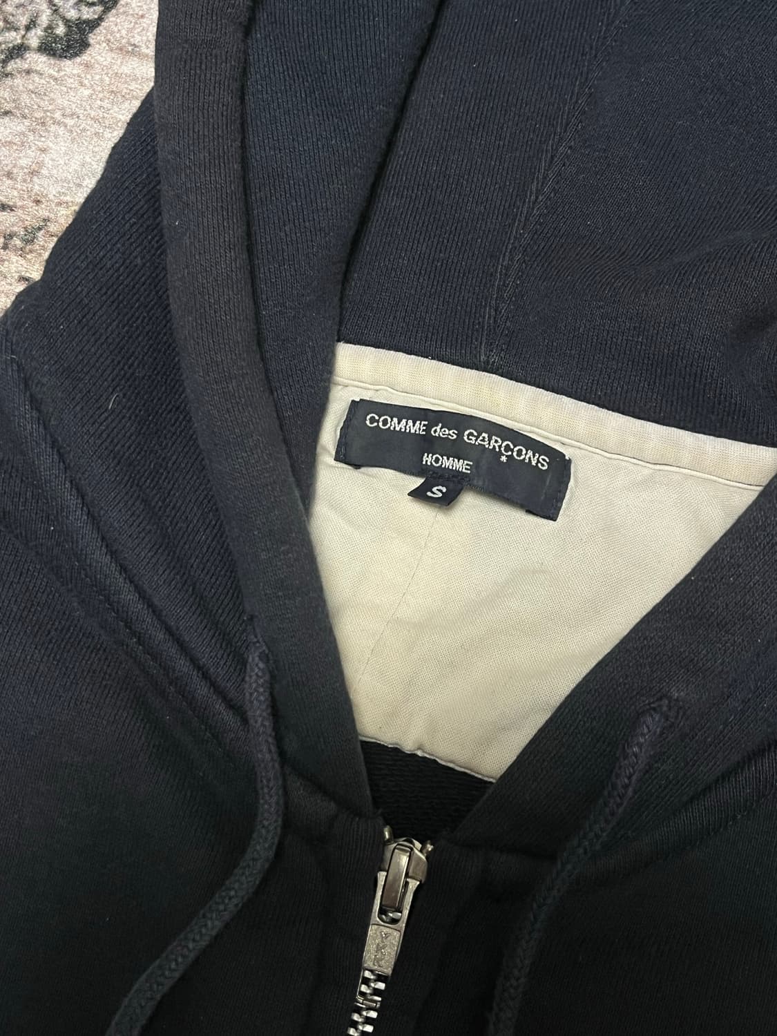 꼼데가르송 옴므 후드집업 S 상품이미지4