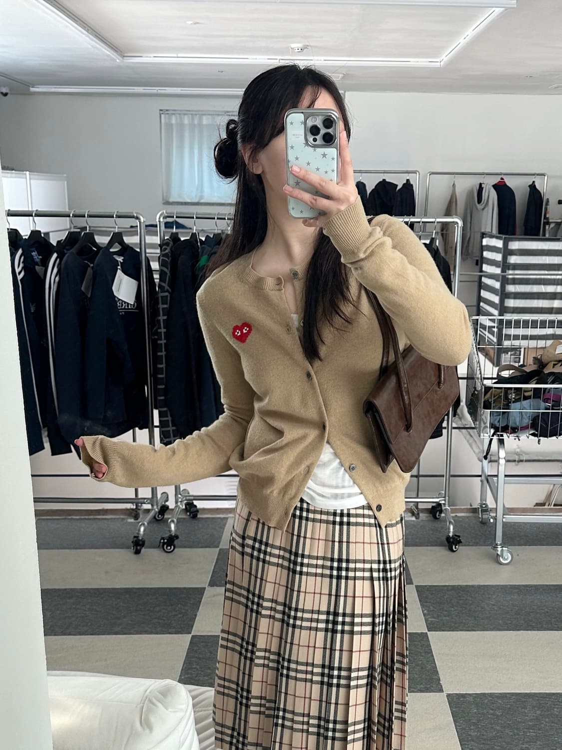 꼼데가르송 X 인베이더 23ss 카멜 울 가디건 상품이미지3