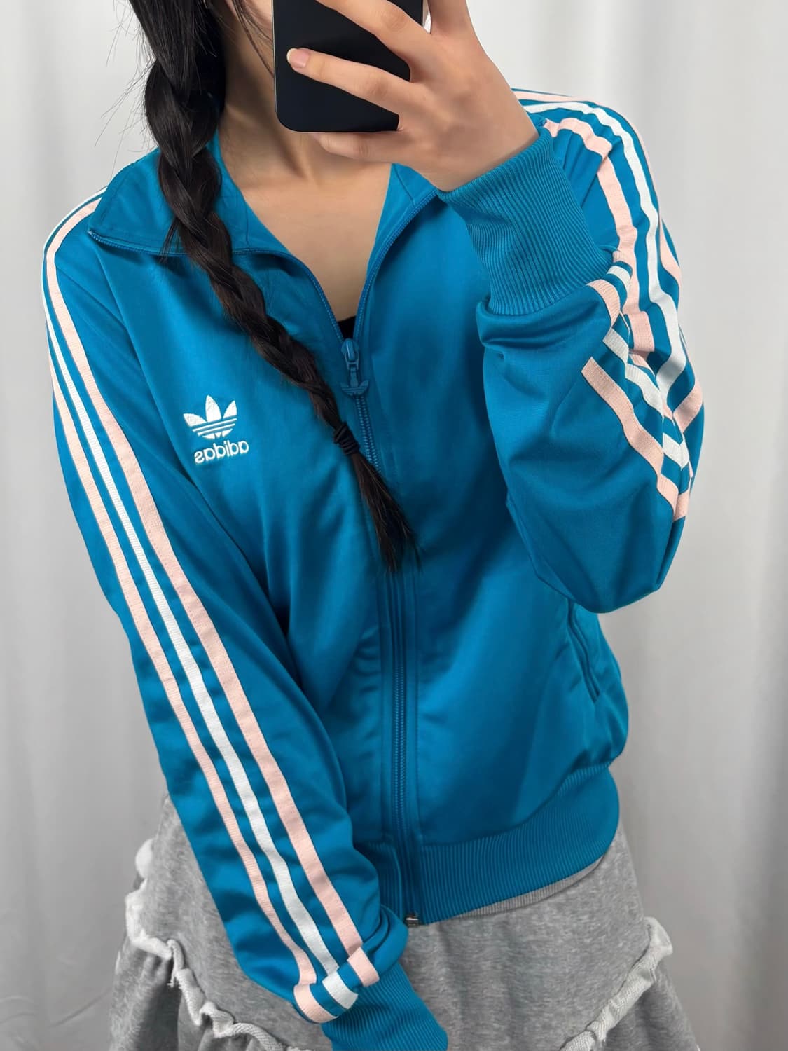 아디다스 블루 트랙탑 져지 상품이미지1