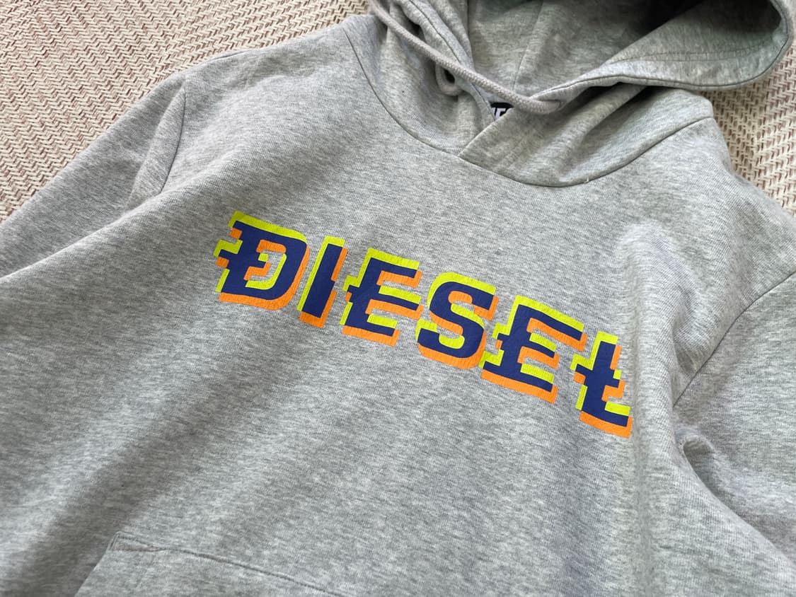 Diesel 디젤 그레이 후드티 상품이미지3