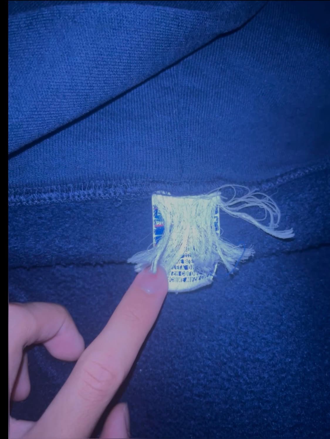 90s 러셀 네이비 후드집업 상품이미지2