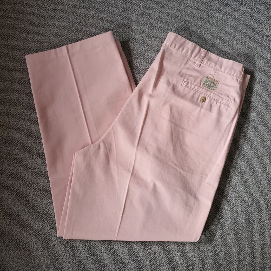 90s 폴로 랄프로렌 핑크 투턱 치노 팬츠  상품이미지1