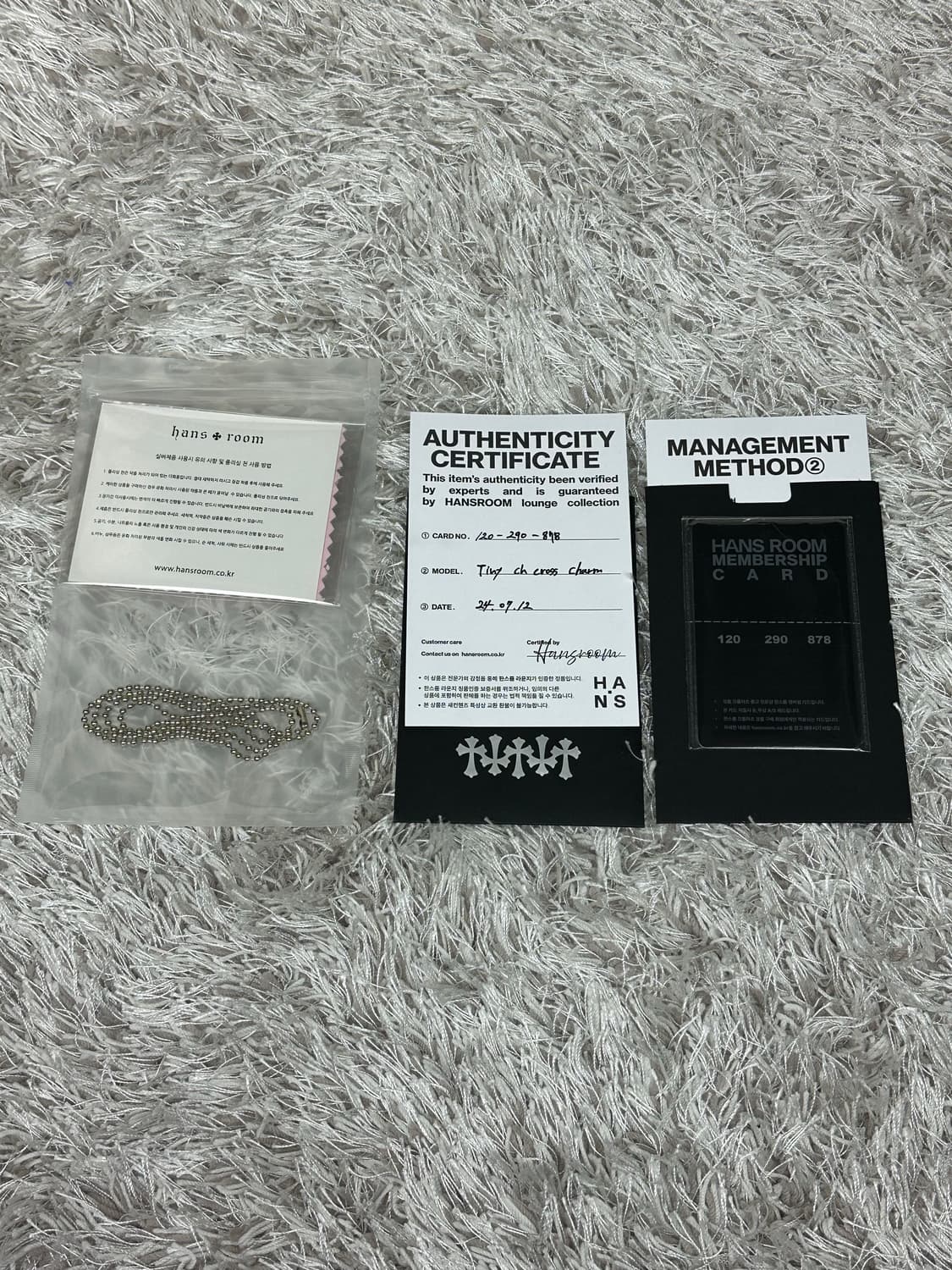 [OS] 정품 크롬하츠 타이니 크로스 펜던트 상품이미지2