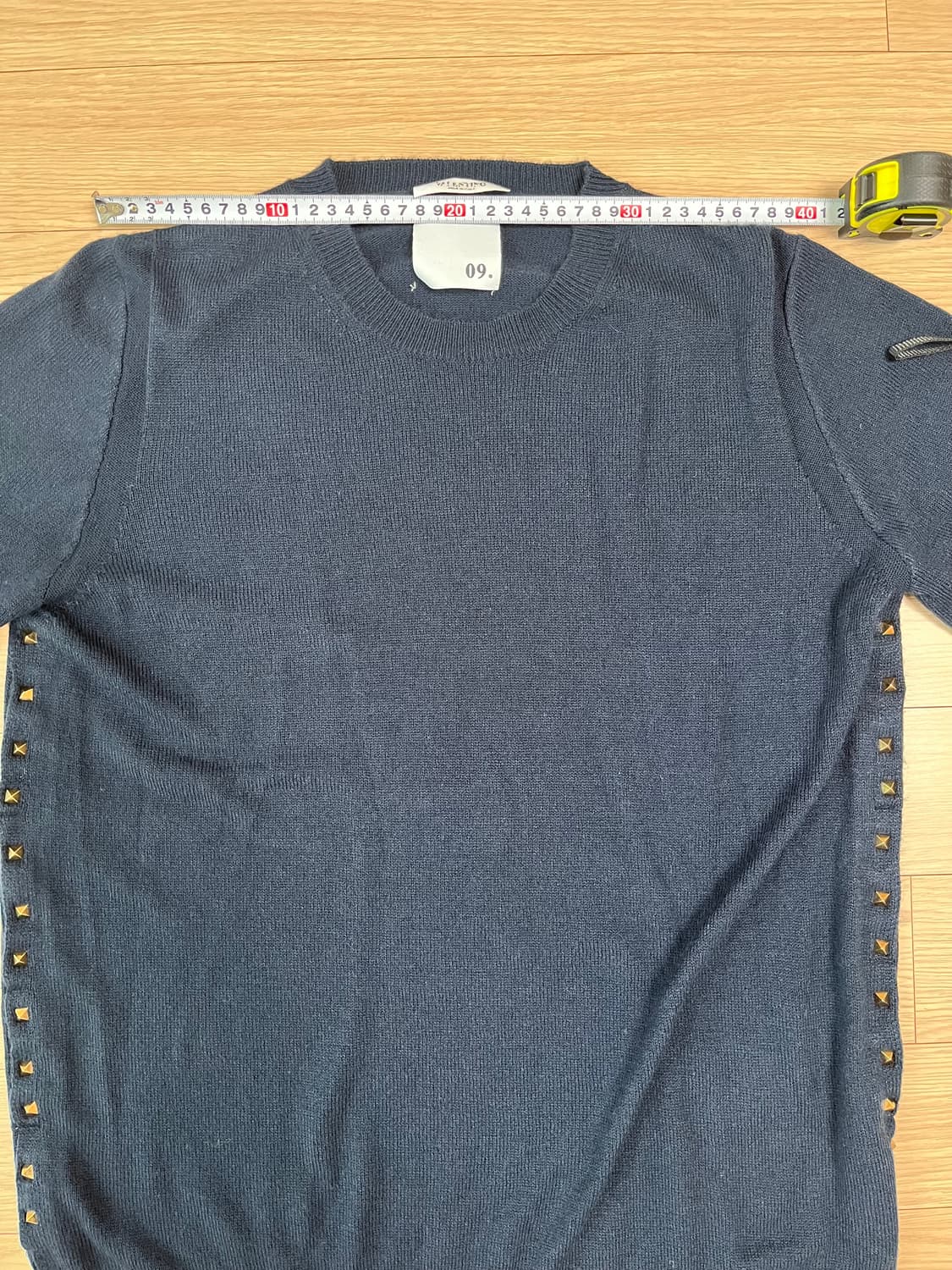 발렌티노 네이비 스터드 장식 니트 L 정품 상품이미지9