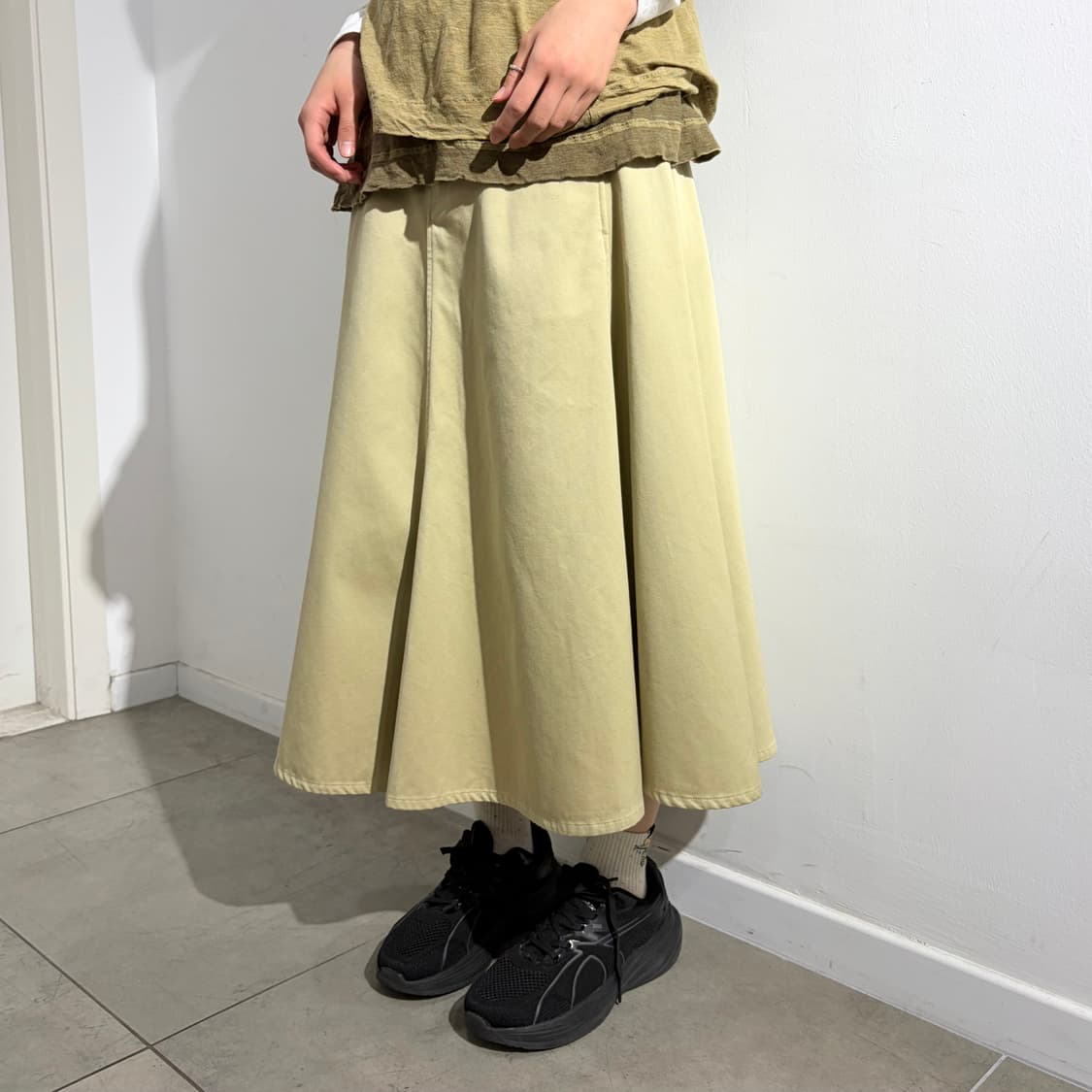  노스페이스 퍼플라벨 롱 스커트 치마 상품이미지1