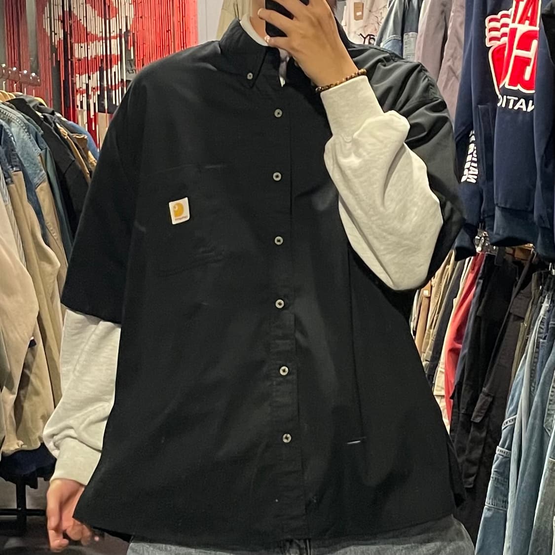 [IM] carhartt 칼하트 블랙반팔셔츠 상품이미지2