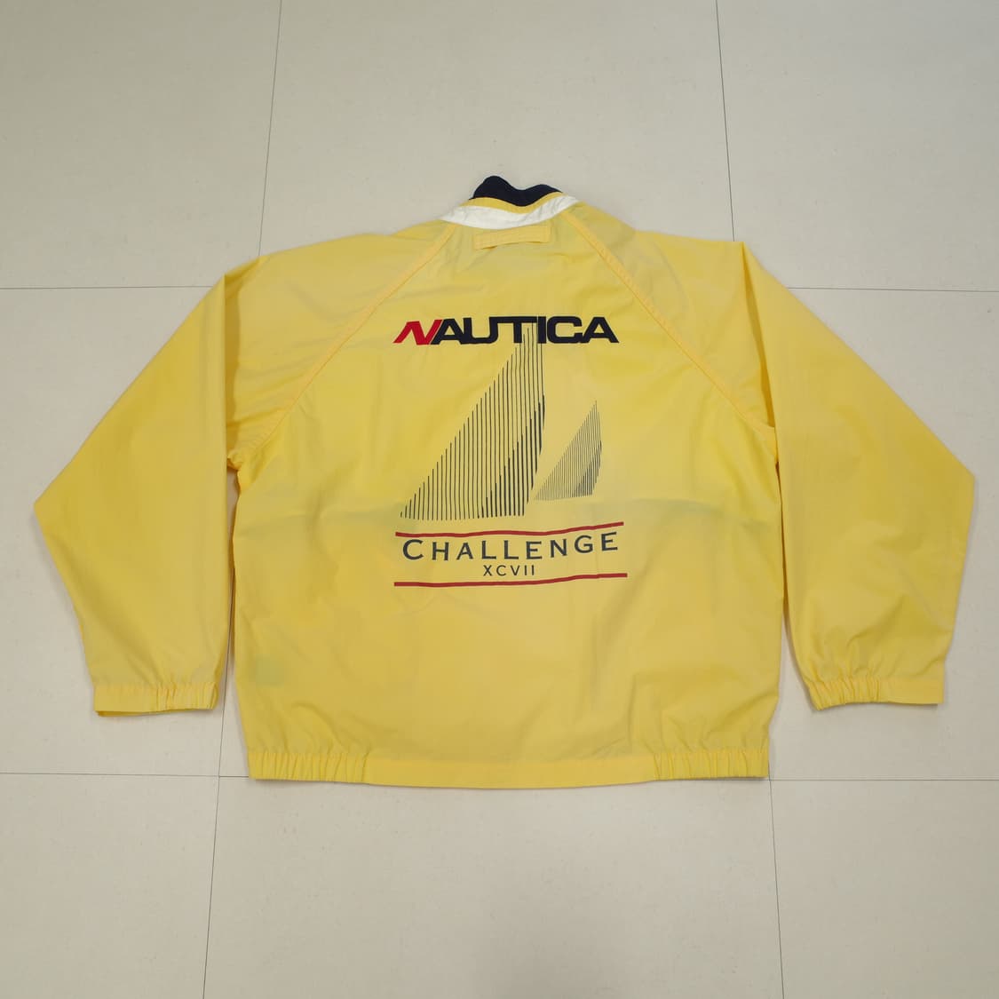 90s 노티카 챌린지 요트 옐로우 바람막이 자켓 L 상품이미지1