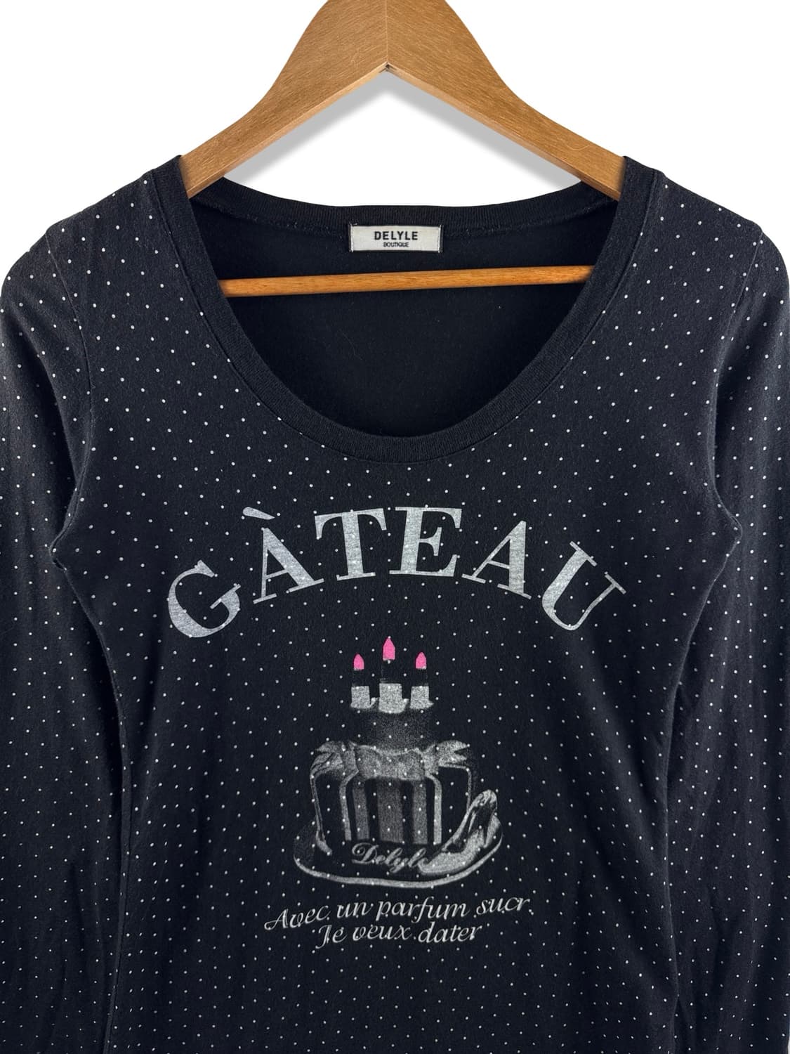 JPN Y2K 도트 롱슬리브2710 상품이미지3