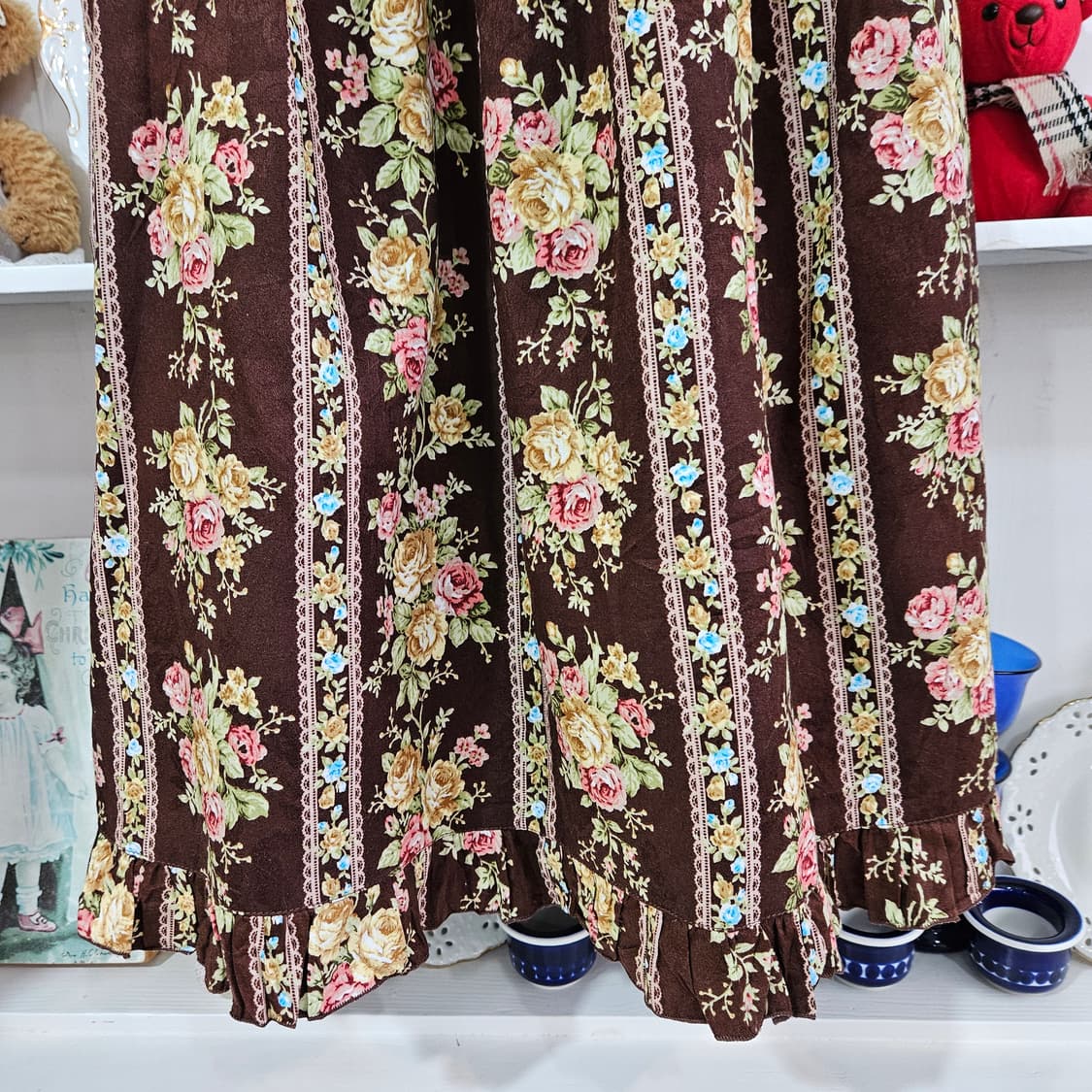 0327 리즈리사(LIZ LISA) 로즈 플라워 스모크 원피스 상품이미지6