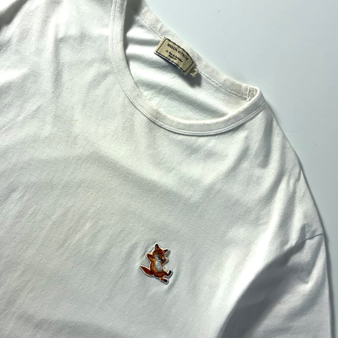 Maison kitsune  메종키츠네 스피디폭스 패치 화이트 반팔티셔츠 상품이미지2