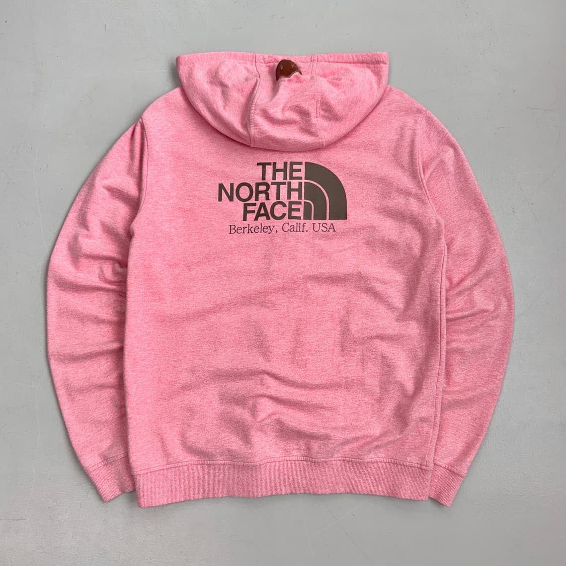 노스페이스 딸기우유맛 핑크 빅로고 후드집업 상품이미지3