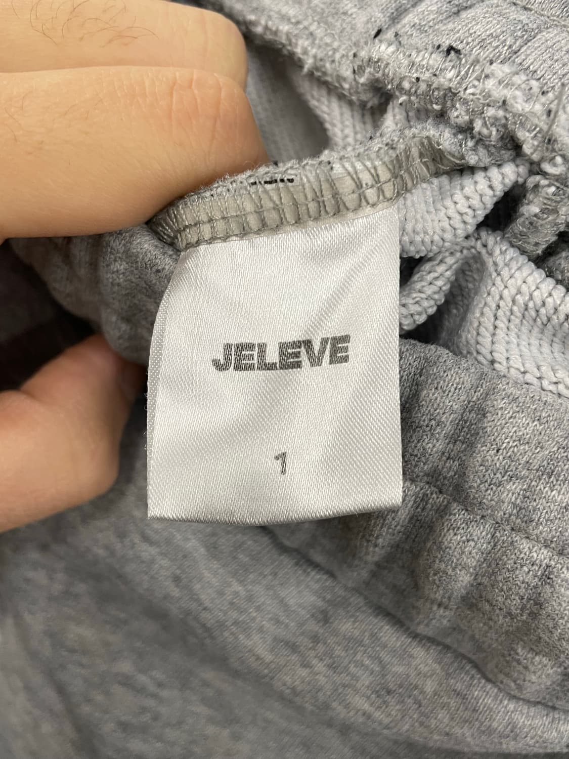 JELEVE  와이드 핀턱 스웻팬츠 그레이 상품이미지4