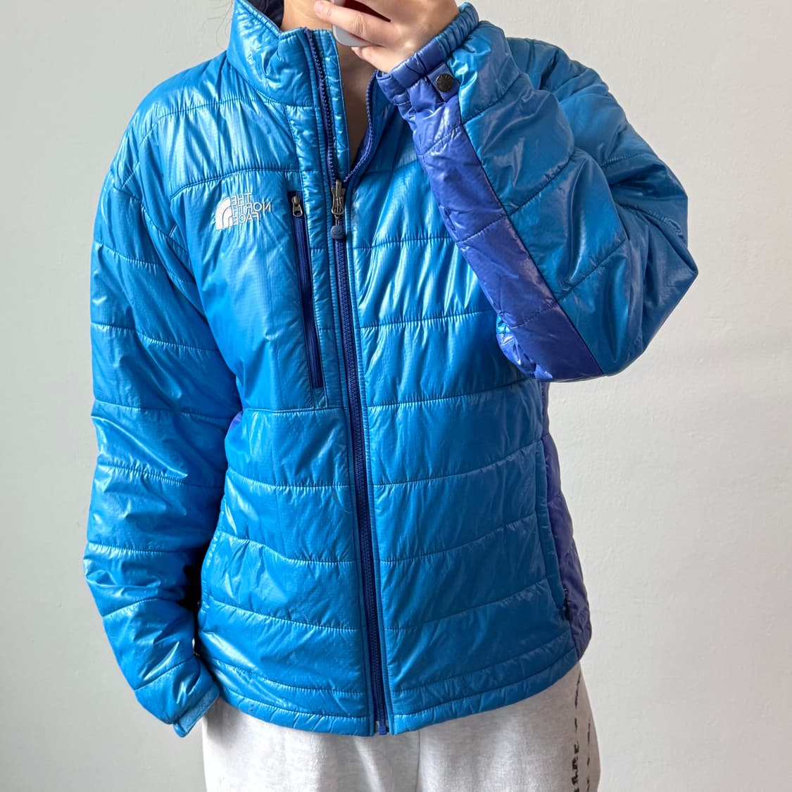 [XL] 노스페이스 블루 엑셀로프트 경량패딩 상품이미지1