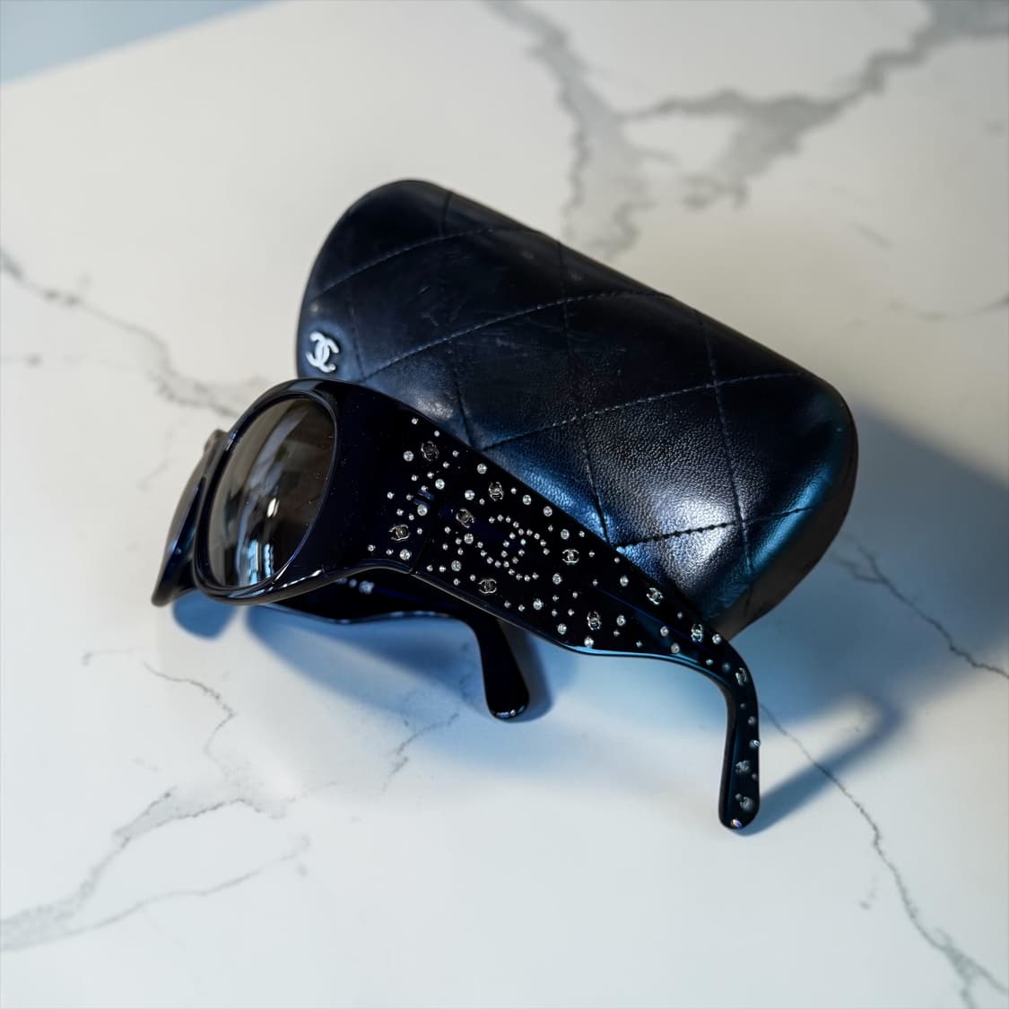 샤넬 00AW 빈티지 링스톤 로고 선글라스 상품이미지4