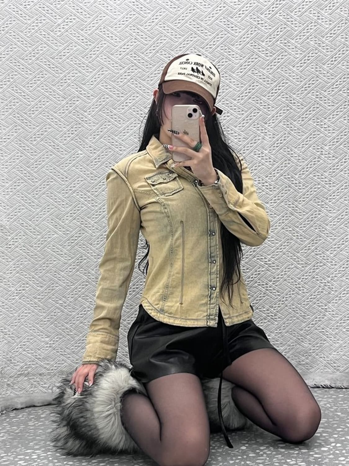 BAUF 바우프 캐주얼 Y2K 빈티지 자수패치 볼캡 C10205 상품이미지2