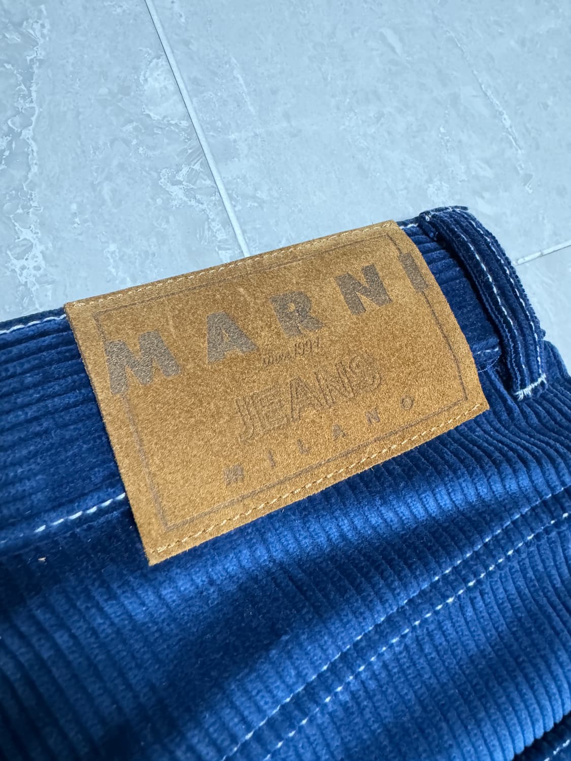 마르니(MARNI) 코듀로이 팬츠(블루, 46) 상품이미지7