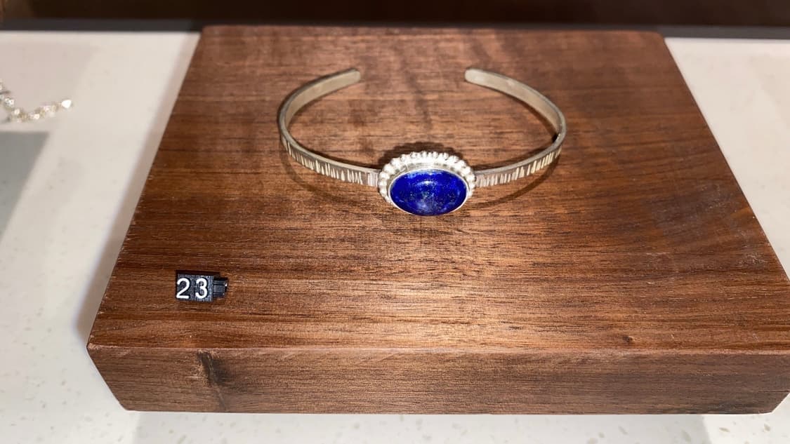 Stone bangle / 스톤 뱅글 팔찌 (라피스라줄리) 상품이미지2