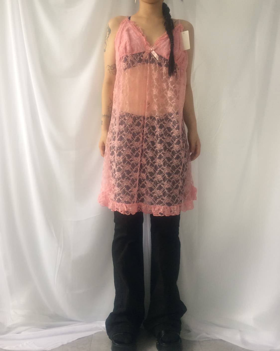 Lace see through sleeveless onepeice 상품이미지6
