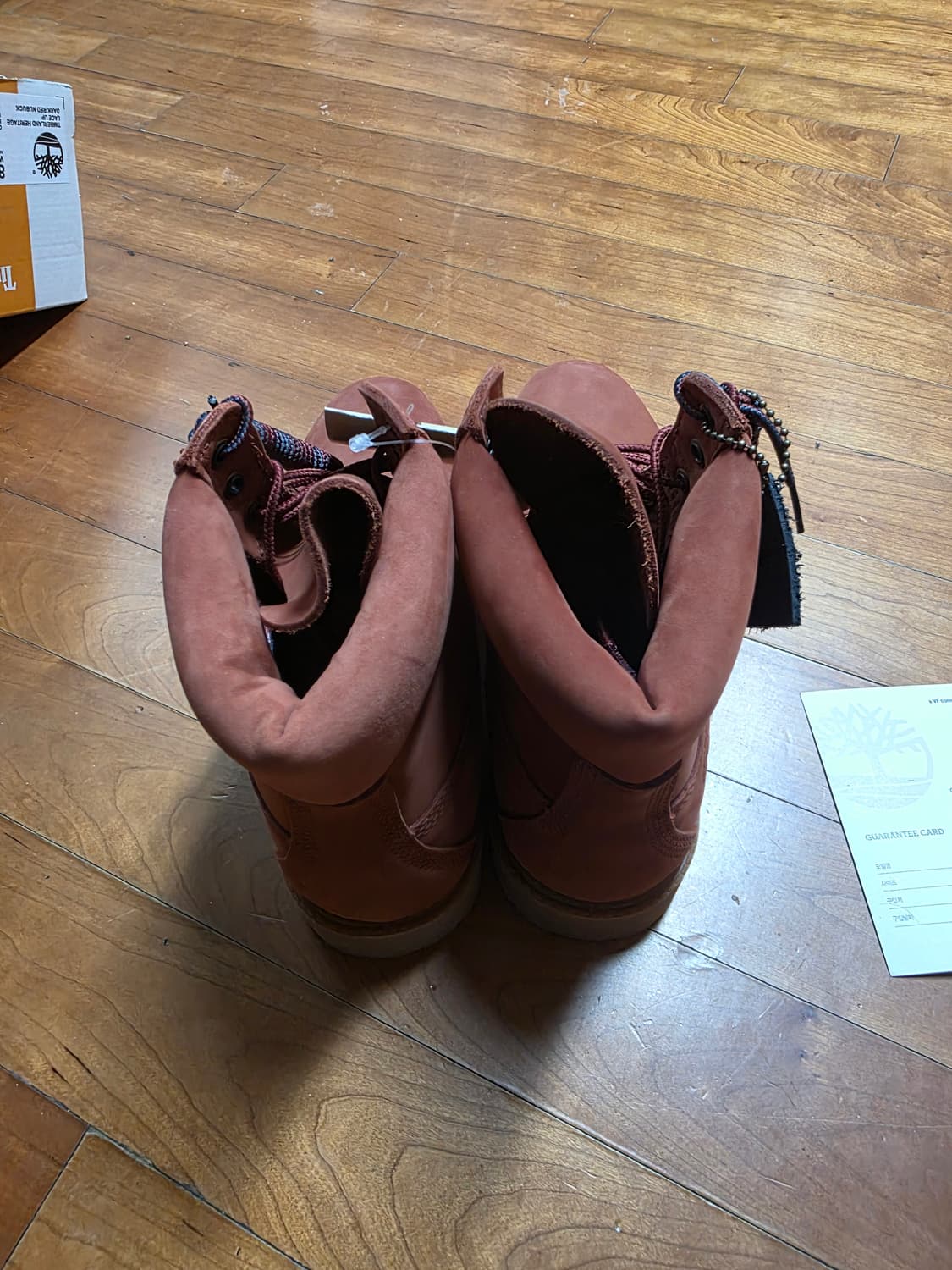 팀버랜드 6인치 프리미엄 다크레드 신품(8W 265) 상품이미지7