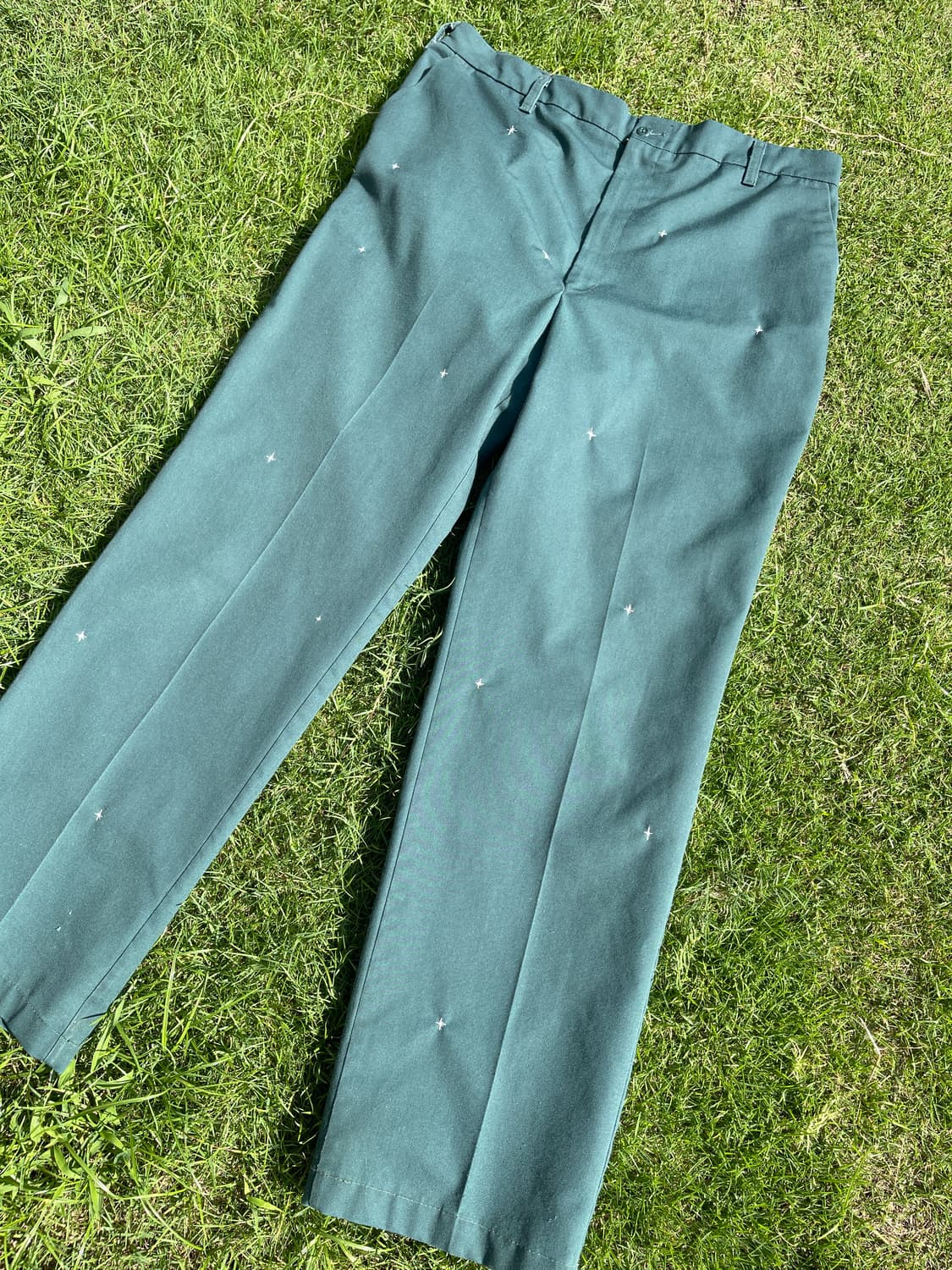 핸드메이드 니들워크 워크 팬츠 38 상품이미지1