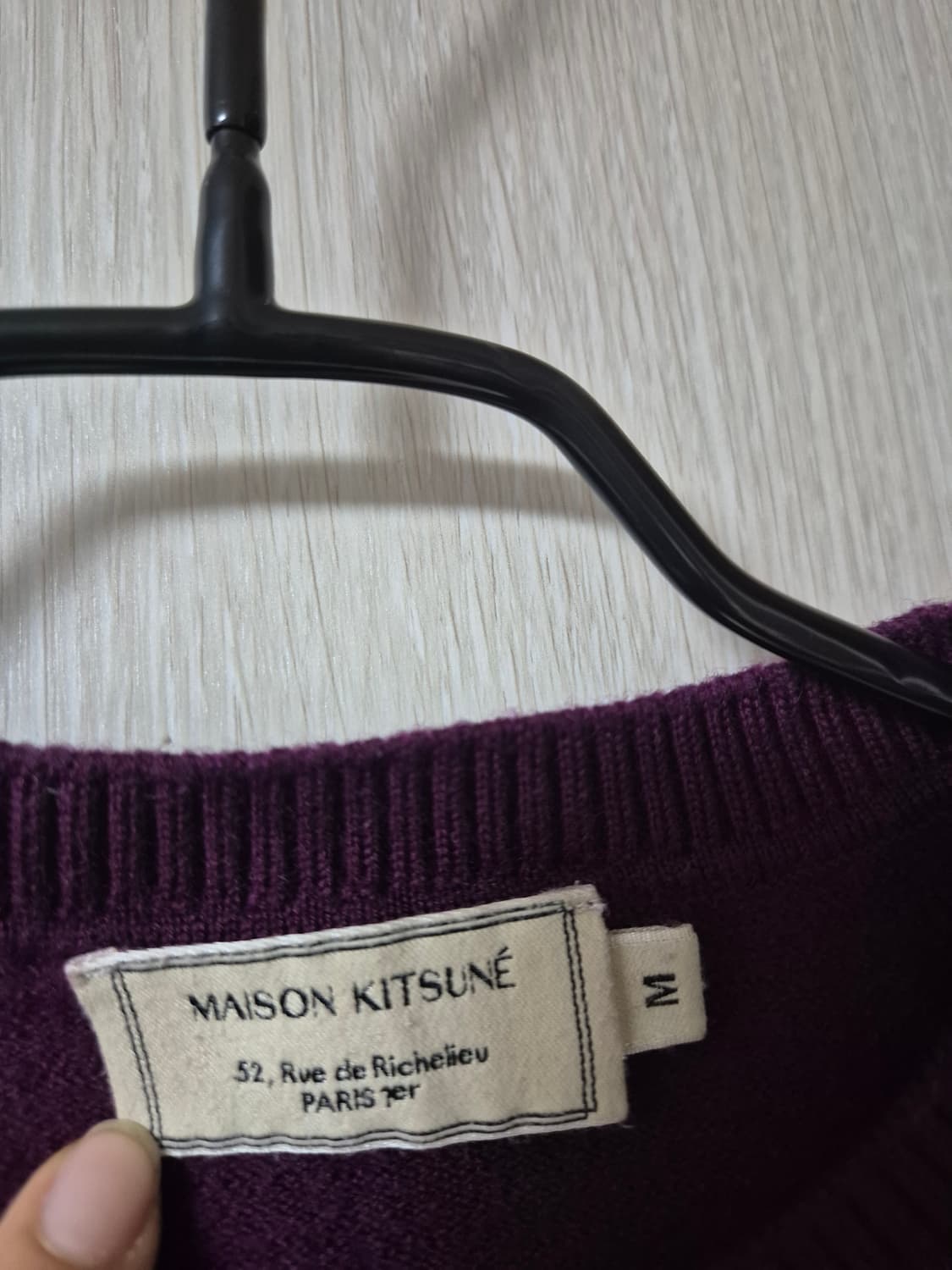 (정품) 메종키츠네 울 니트 양모100 니트 M 여성 상품이미지6