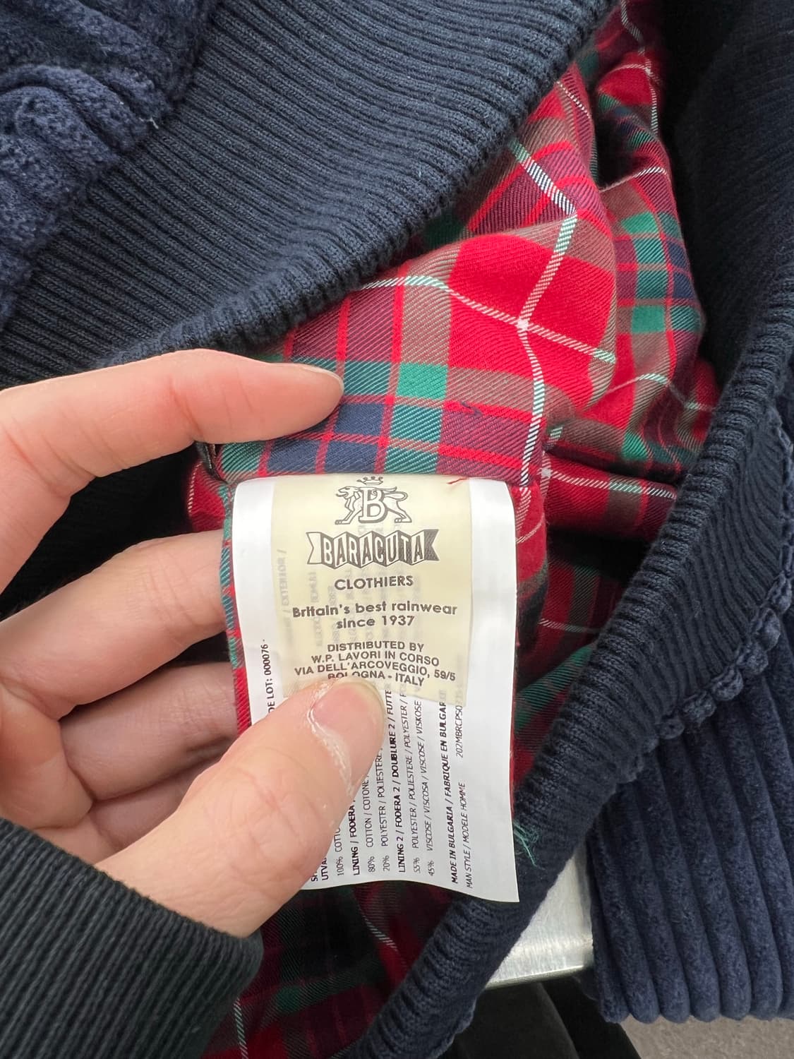 바라쿠타 G9 네이비 코듀로이 투 웨이 집업 자켓 상품이미지8